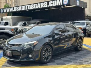 TOYOTA COROLLA S 2015 NEGRO